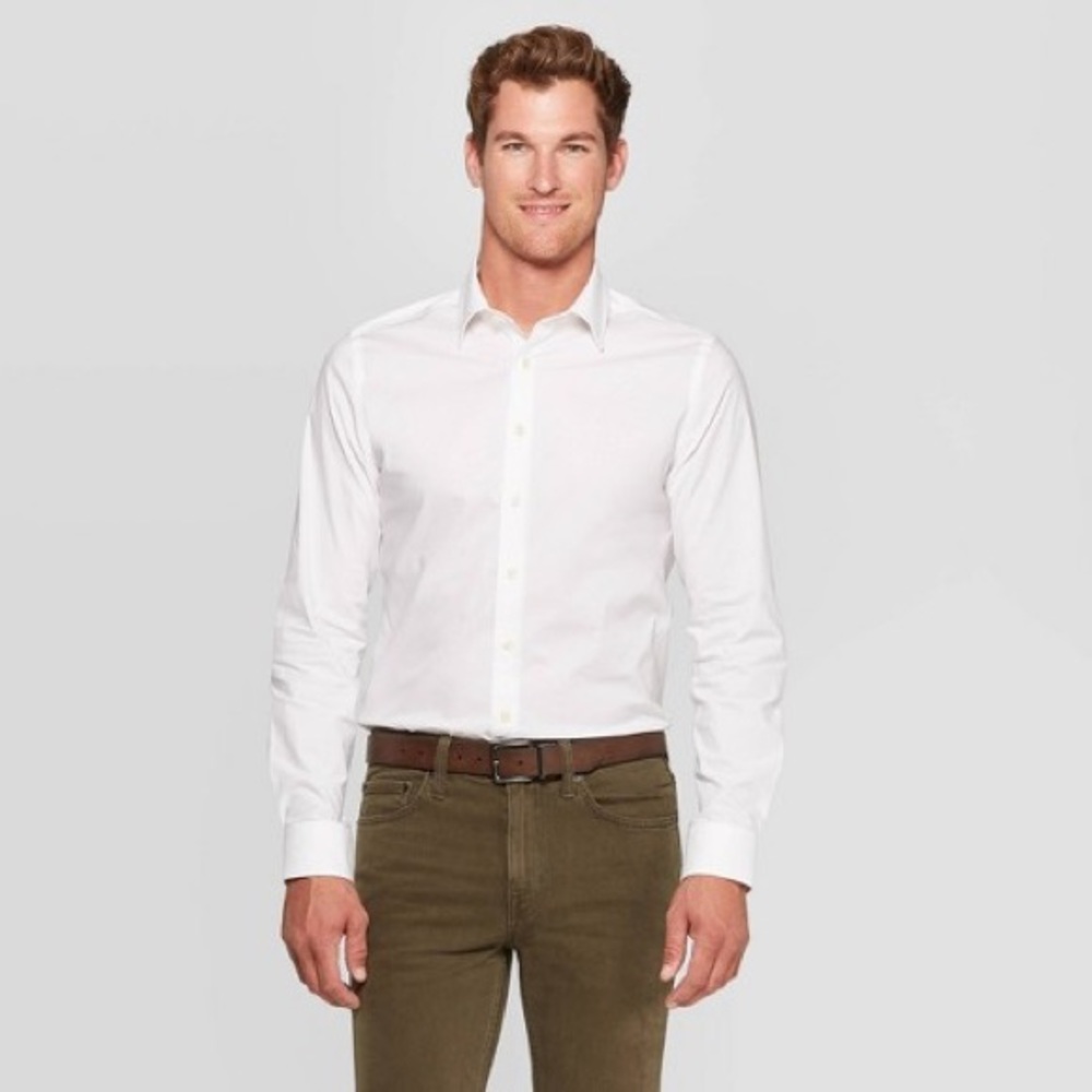NWT Goodfellow & co Slim Fit XXL White Button Down